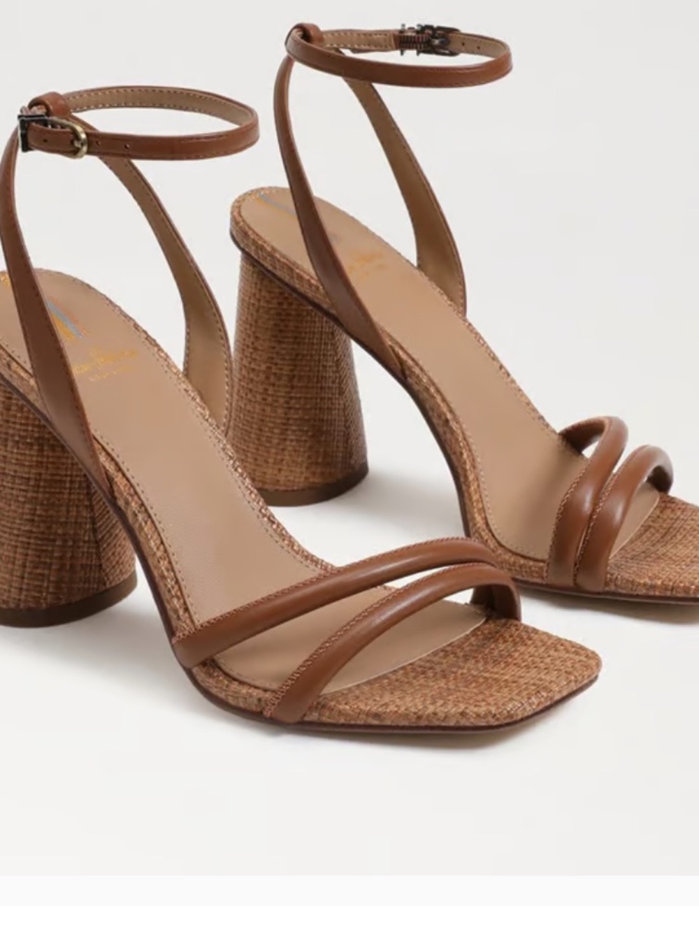 Sam Edelman Kia Block Heel Brown Sandals Size 8.5
